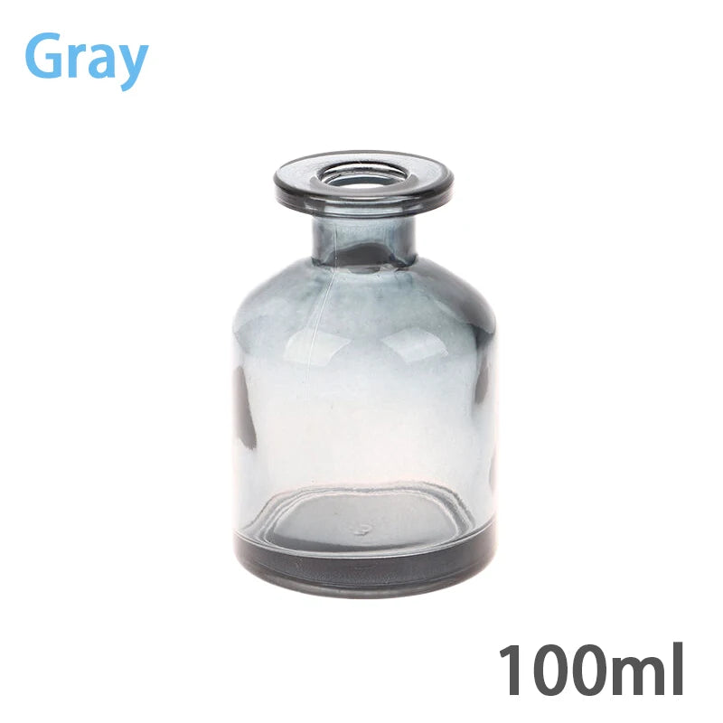 100ml Fragrance Empty Bottles can use Rattan Sticks Purifying Air Aroma Diffuser Set Essential Oil Bottles for Room Office Oasis Select Gray