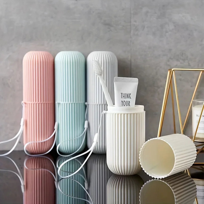 table Toothbrush Protect Holder Cup Case Travel Camping Storage Box Organizer Travel Toiletries Storage Cup New Creat Oasis Select