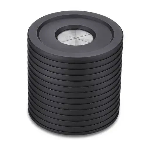 Aluminum Ashtray with Cover Household Living Room Office Creative Personality Fly Ash Rotary Seal Ashtray Oasis Select black