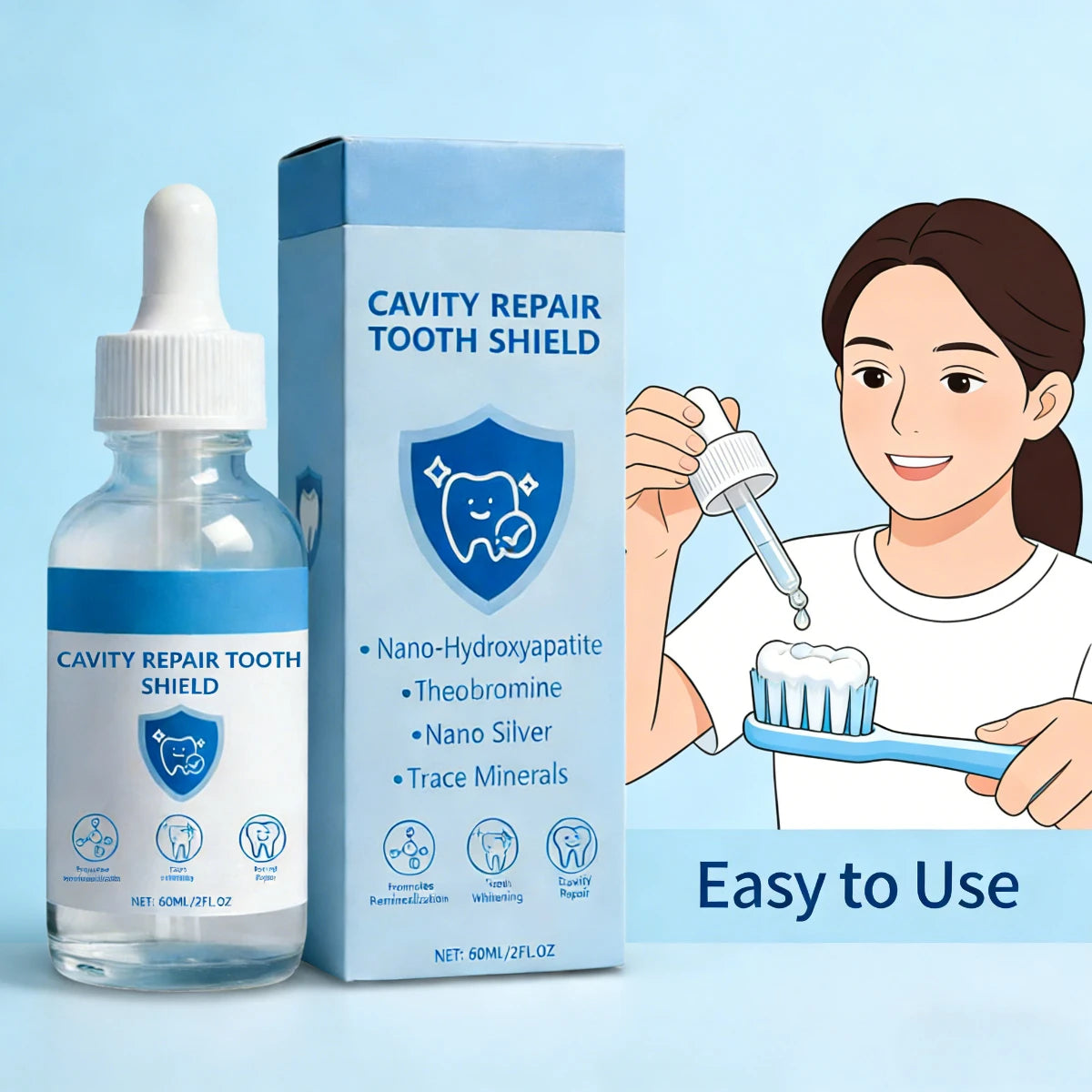 Teeth Essence Serum Toothpaste Surfaces to Reduce Stains Long-Lasting Freshness with Natural Shine Gentle Care for Oral Hygiene Oasis Select