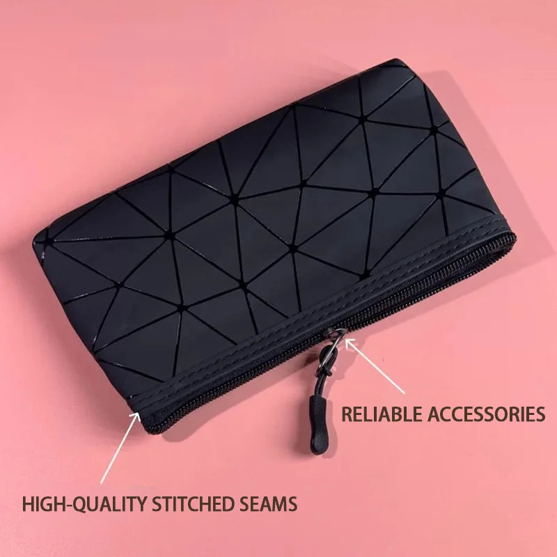 Geometric Cosmetic Bag – Portable Travel Makeup Organizer Travel Cosmetic Bag Oasis Select