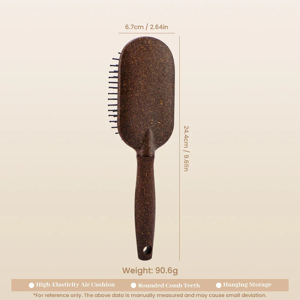 Air Cushion Massage Comb – Eco Wheat Straw, Anti-Static Hair Massage Comb Oasis Select