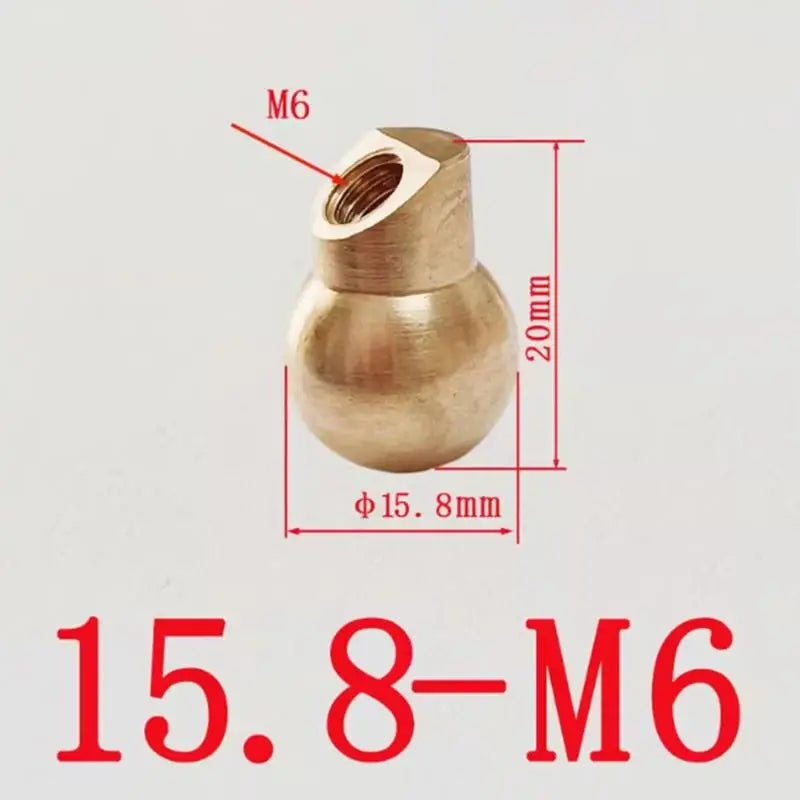 Machine Tool CNC Oblique Spray Brass Ball Coolant Nozzle Universal Ball Joint Flexible for Lathe Mill Cutting Oasis Select 15.8MM