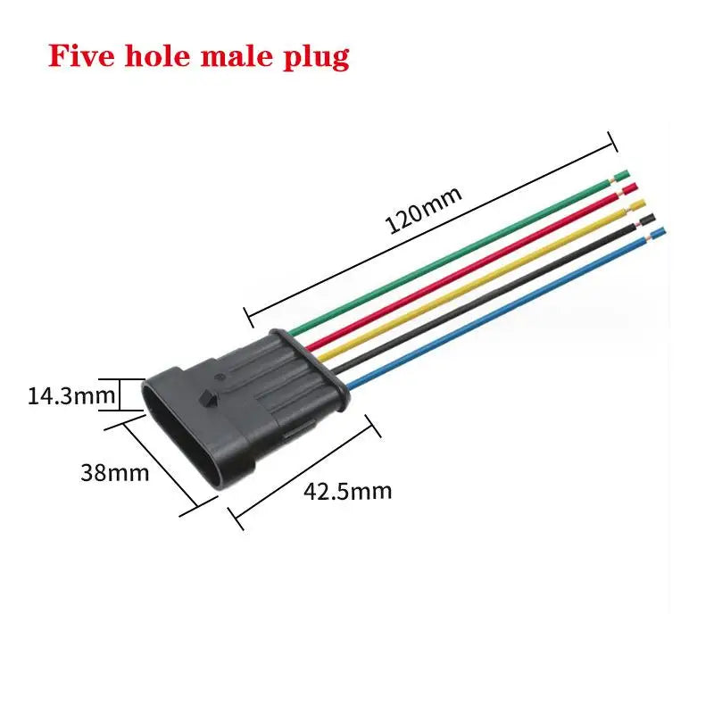 1-6 Pin Male/Female Electrical Connector Kit, 18AWG, Quick Disconnect Socket for Truck, Car Rapid Wiring Solutions Oasis Select A9