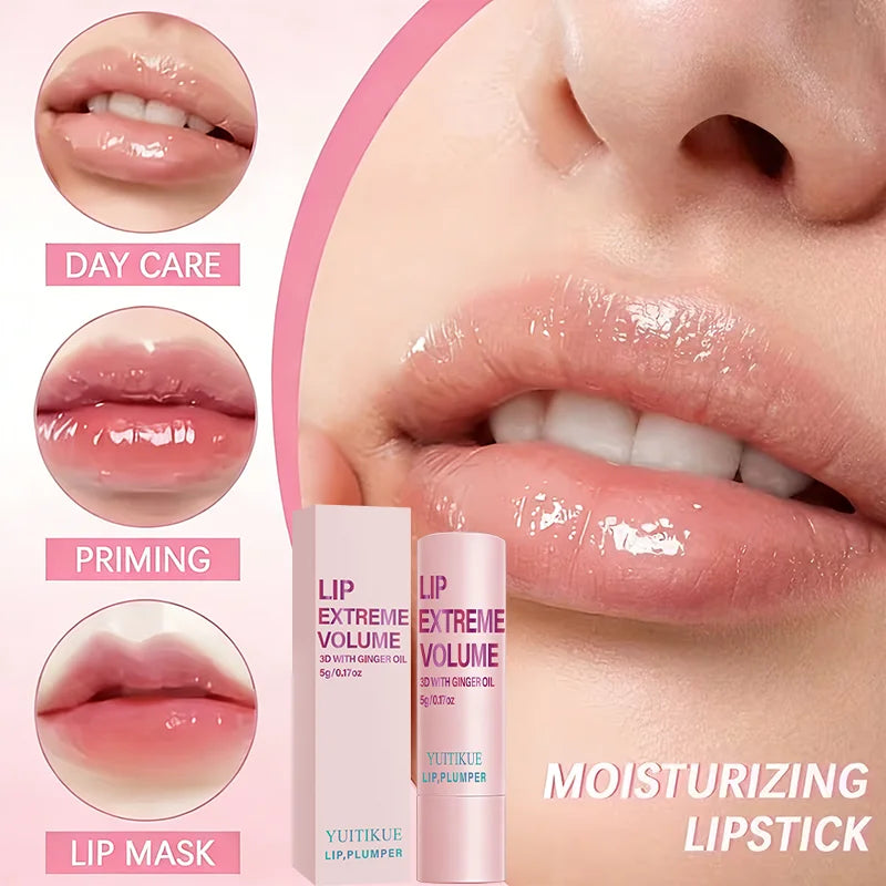 YUITIKUE Lip Plumper Stick - Non-Sticky, Water-Locking Formula for Plump, Hydrated Lips, Ideal as Primer & Daily Care Oasis Select
