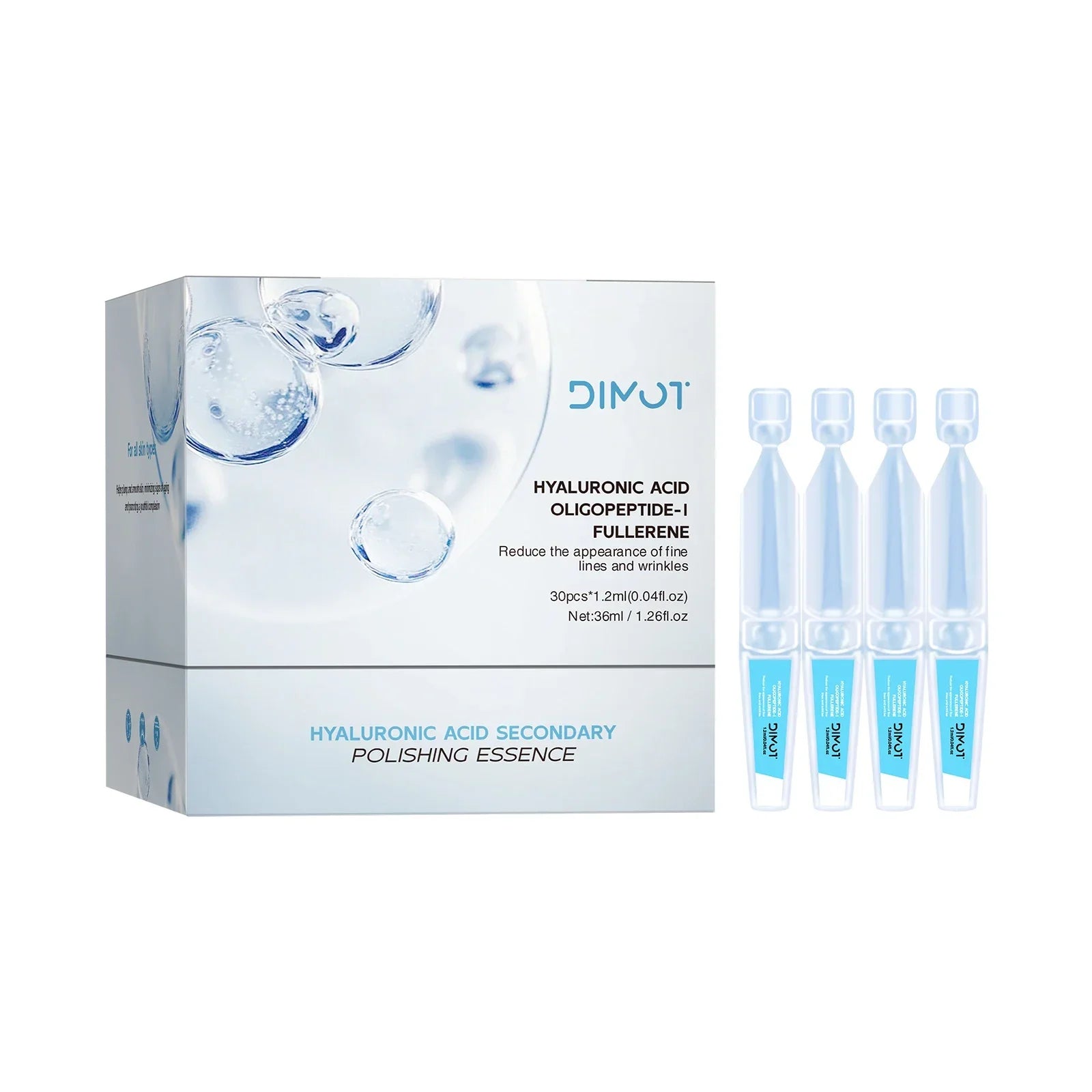 3% Hyaluronic Acid Serum – 30 Vials | Hydrating Face Ampoules Hyaluronic Acid Serum Oasis Select