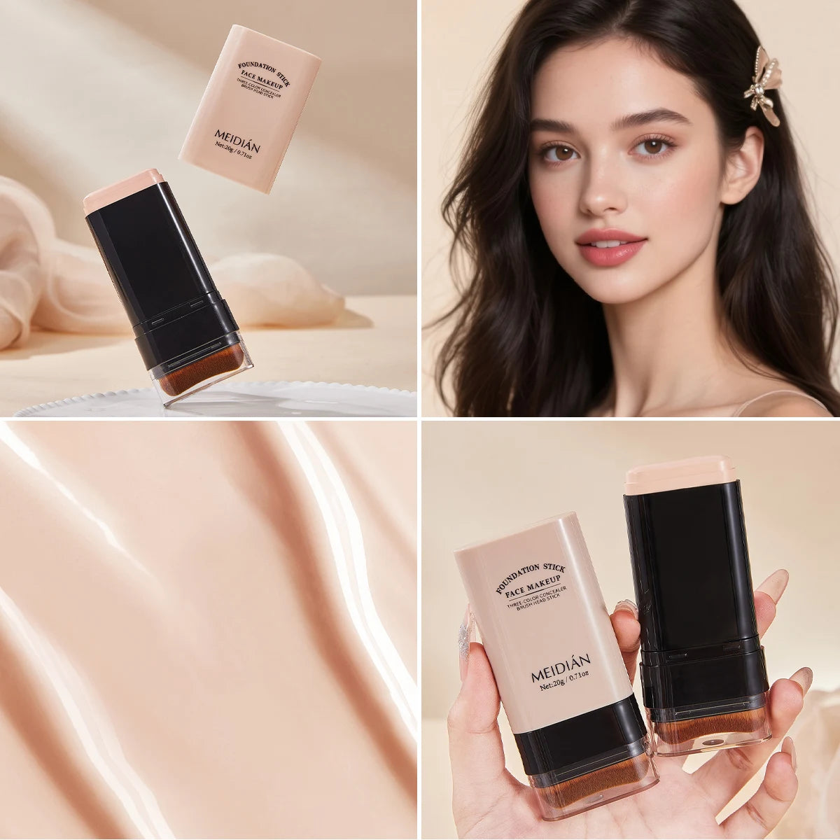 Moisturizing Foundation Stick – Lightweight Long-Lasting Makeup Foundation Stick Oasis Select