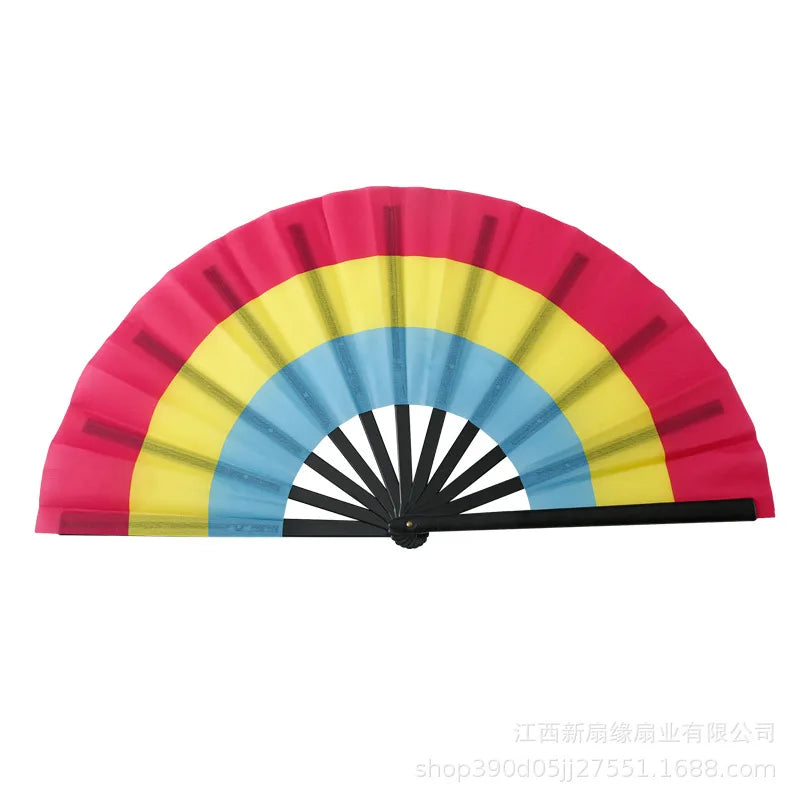 Rainbows Folding Fan Colourful Fan LGBTs Gay Pride Party Summer Cooling Fan Music Festival Women Men Props Lightweight Oasis Select