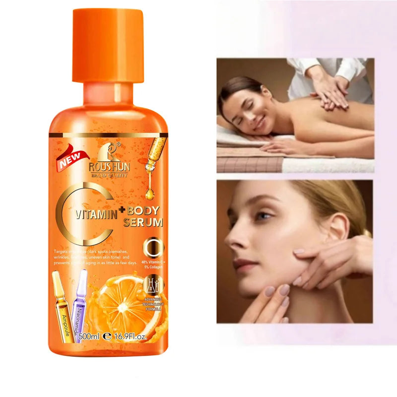 ROUSHUN Vitamin C Body Serum 500ml – Hydrating & Brightening