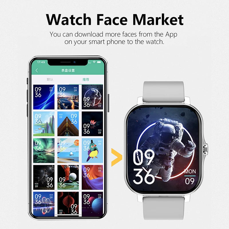 CRTORRS 1.83" Smart Watch – Fitness Tracker & Wireless Calls