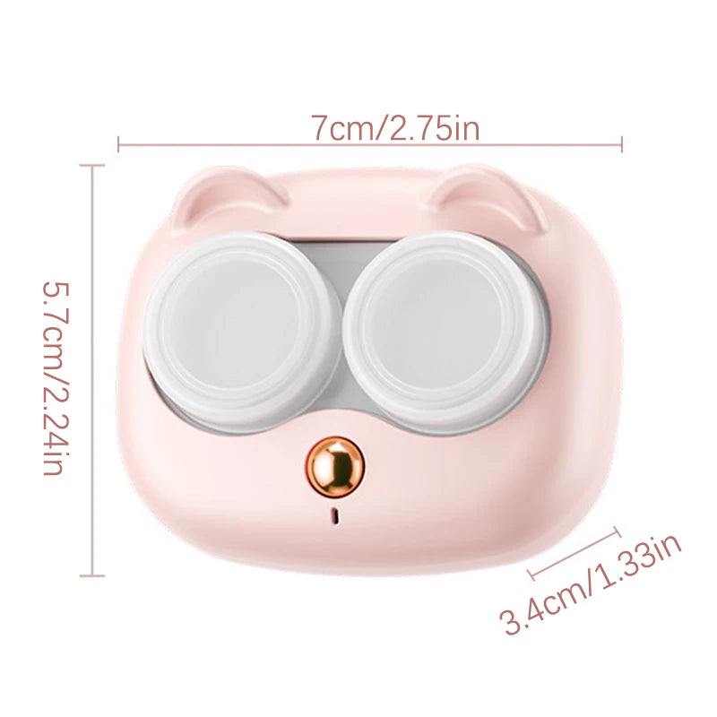 Portable Contact Lens Cleaner High Frequency Vibration Contact Lens Cleaning Case Beauty Pupil Storage Cleaning Container Tools Oasis Select