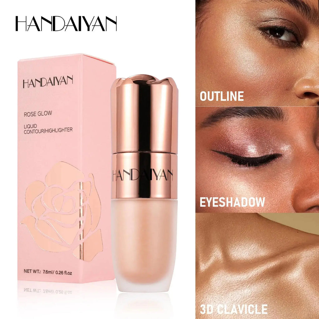 Handaiyan Rose Glow Liquid Highlighter Stick | 3D Contour