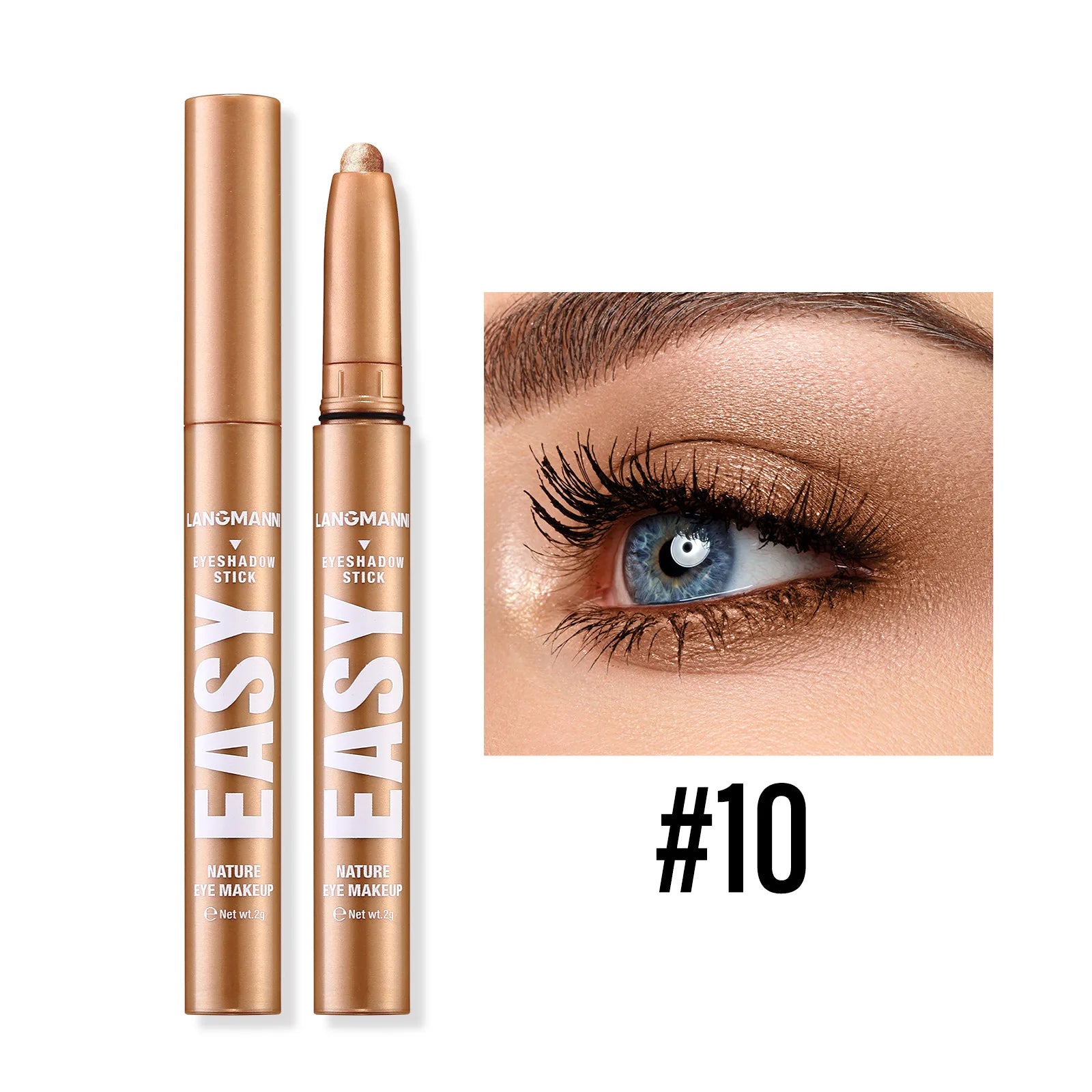 Langmanni Pearlescent Matte Eyeshadow Pencil – Waterproof Shimmer