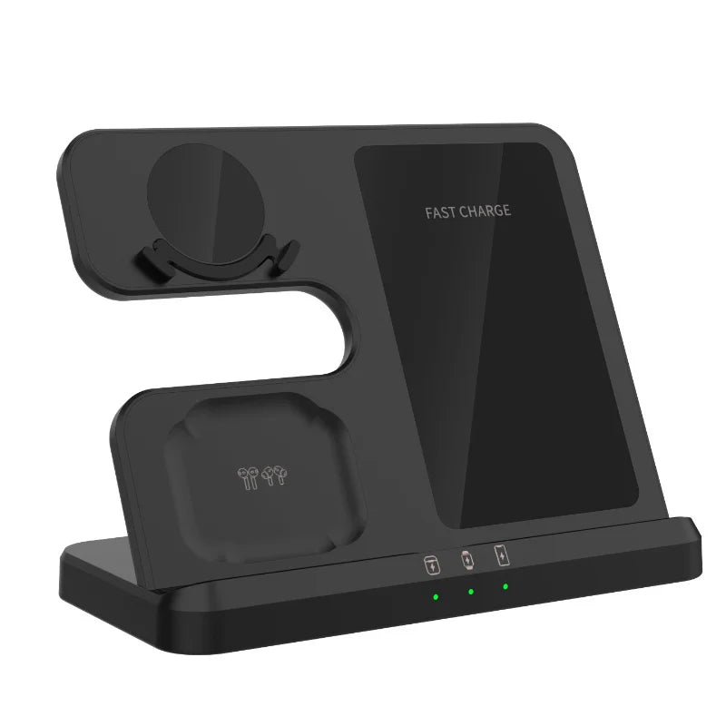 Wireless Charger Stand Fast Charging Dock Station 3 In 1 For Samsung Z Fold 5 4 3 S24 S23 Galaxy Watch 2-9 Active 2 Earbuds Pro Oasis Select black