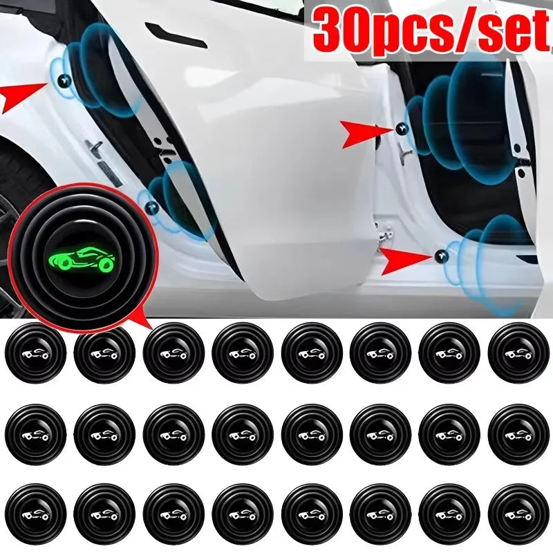10/30/50pcs Car Door Anti-Shock Pad Door Shock Absorbing Gasket Trunk Sound Insulation Pad Shockproof Thickening Cushion Sticker Oasis Select