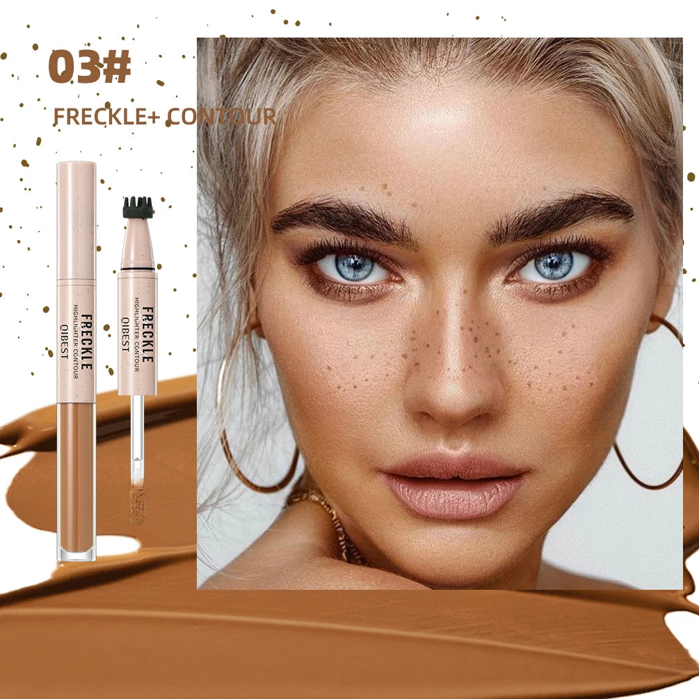 QIBEST 2-in-1 Freckle Pen – Highlight & Contour | All Skin Types