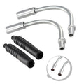2sets Aluminum Alloy Iron V Brake Elbow Dust Cover Silver MTB Bicycles V Brakes Elbow Accessories Brake Accessories Parts Oasis Select 90