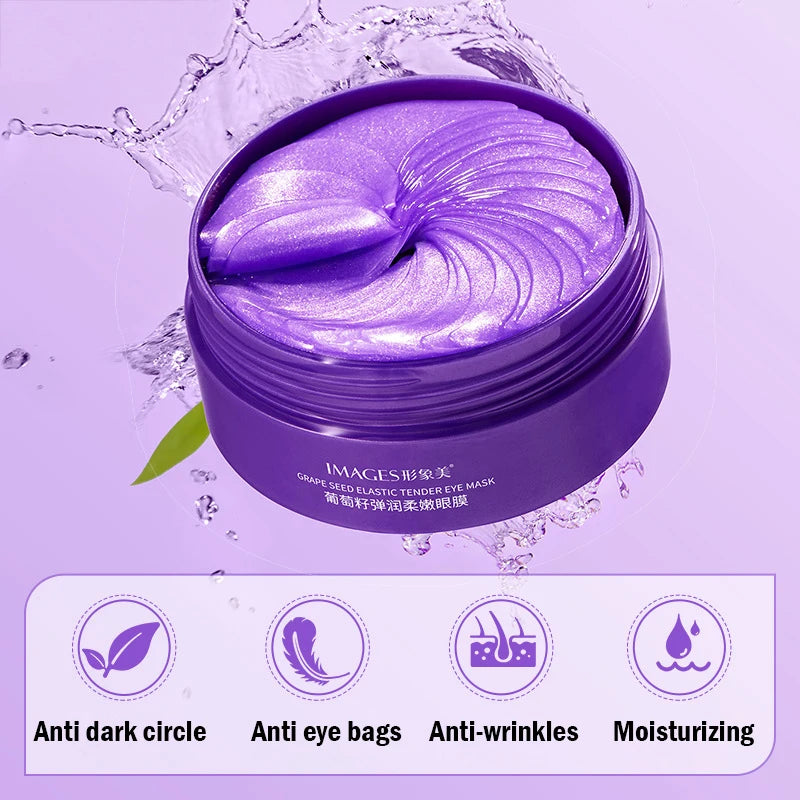 IMAGES Grape Collagen Eye Mask – Dark Circles & Aging 60pc Collagen Eye Mask Oasis Select
