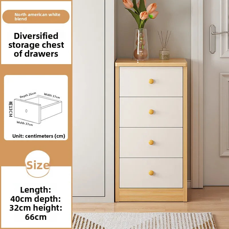 Multi-functional Household Goods Narrow Chest, Wall Storage Rack, Multi-layer Corner Cabinet With Drawers Oasis Select