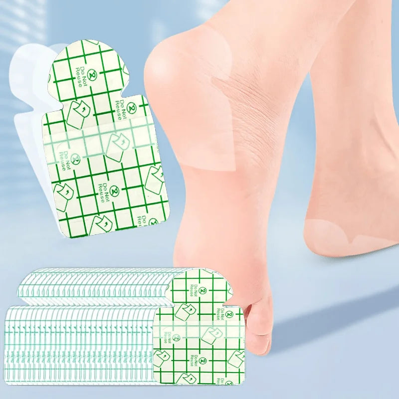 20PCS Invisible Moisture Resistant Heel Patch - Breathable Cushion, Suitable for Dry and Cracked Heels, Moisturizing Repair Oasis Select