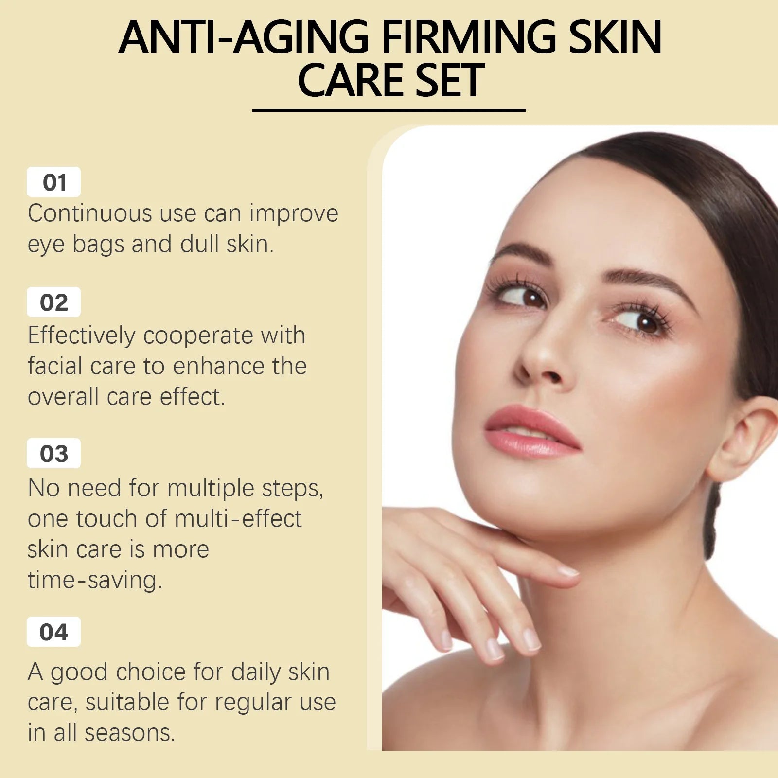 Face Firm Care Kit Tighten Eye Skin Improve Neck Firmness Relieve Skins Fatigue Brighten Tone Nourish Face Shaping Contour Kit Oasis Select