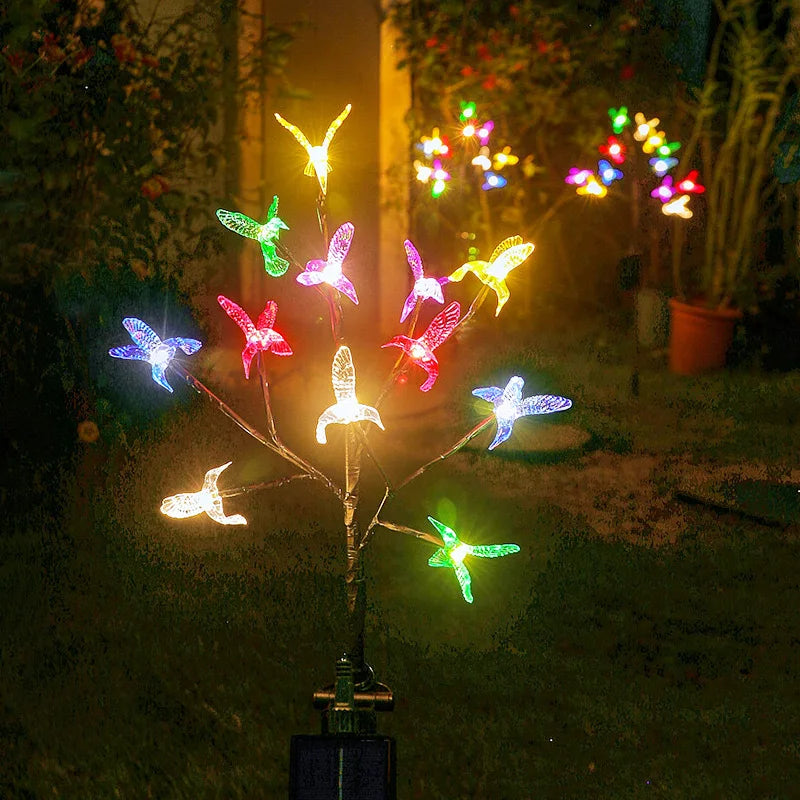 Best-selling Garden Solar Hummingbird Branch Light, Firefly LED Garden Outdoor Lawn Light Oasis Select