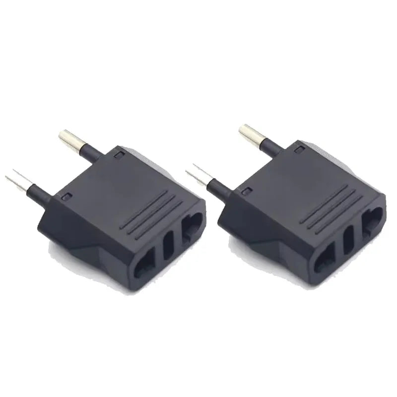 1-10pcs EU Plug Adapter CN AU JP Us To EU Plug Adaptor Travel Adapter Electric KR Euro Plug Converter Power Sockets AC Outlet Oasis Select 4.8MM 2pc Black