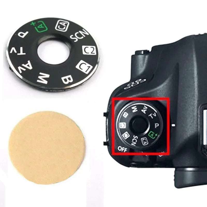 For-Canon EOS 6D Camera Function Dial Mode Plate Interface Cap Button Repair Kit Camera Accessories Oasis Select