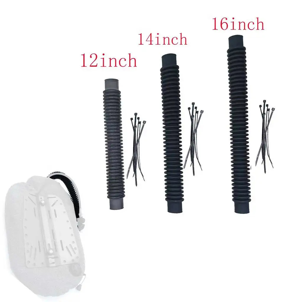 12/14/15inch Professional Replacement BC Inflator Hose for Scuba Diving Wings Corrugated and Flexible Scuba Air Hose Systems Oasis Select