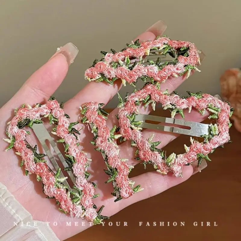 Pink Flower Star Heart Geometric Hair Clip for Women & Girls Hair Clip Oasis Select