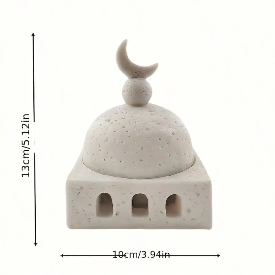 Moon Castle Incense Stand Castle Aromatherapy Stove Decorate Living Rooms or Offices During Ramadan Eid Al Fitr Decoration Oasis Select square