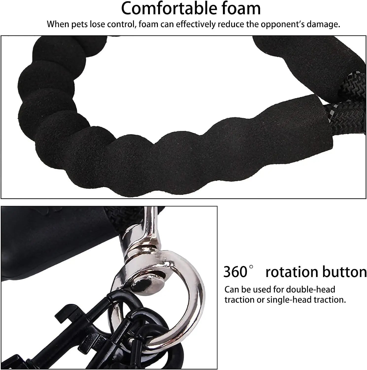 4-Dog Tangle-Free Leash – Detachable Independent Lines with Comfort Grip, Heavy-Duty Nylon for Multi-Dog Walks Oasis Select