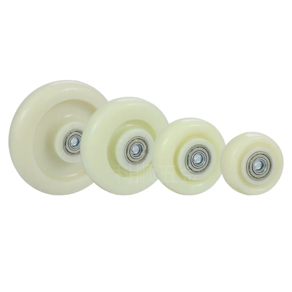 PU Replacement caster wheels with double bearings orange color high load capacity wear resistance furniture wheels Oasis Select