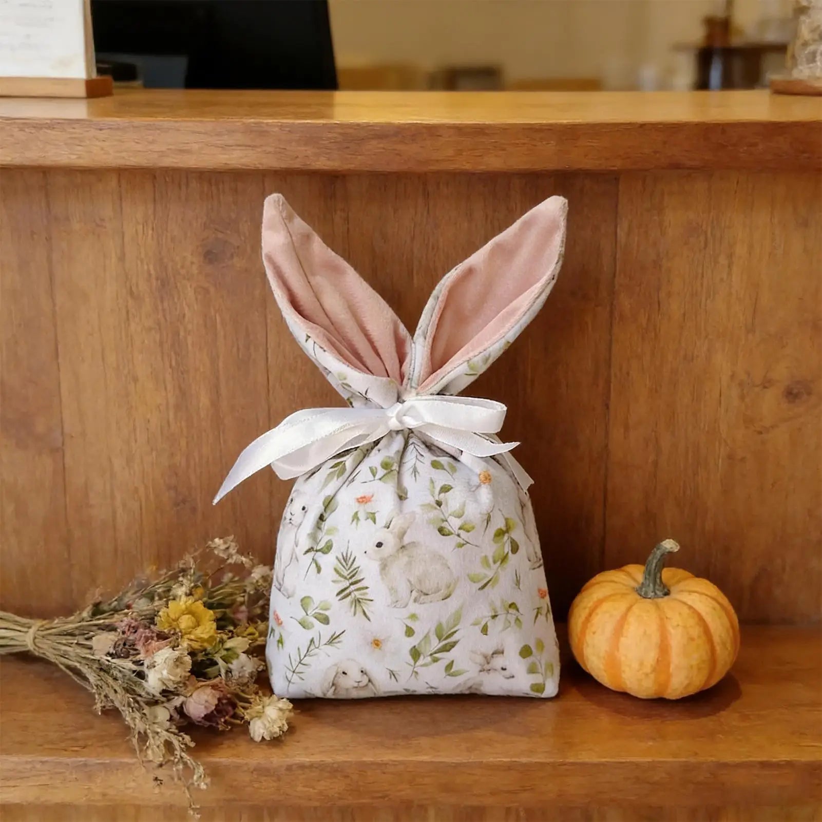 Easter Candy Bags 10Pcs Rabbit Ear Bags Carton Candy Cookie Bags for Easter Party Baking Snack Packing Supplies Favors Bags Oasis Select