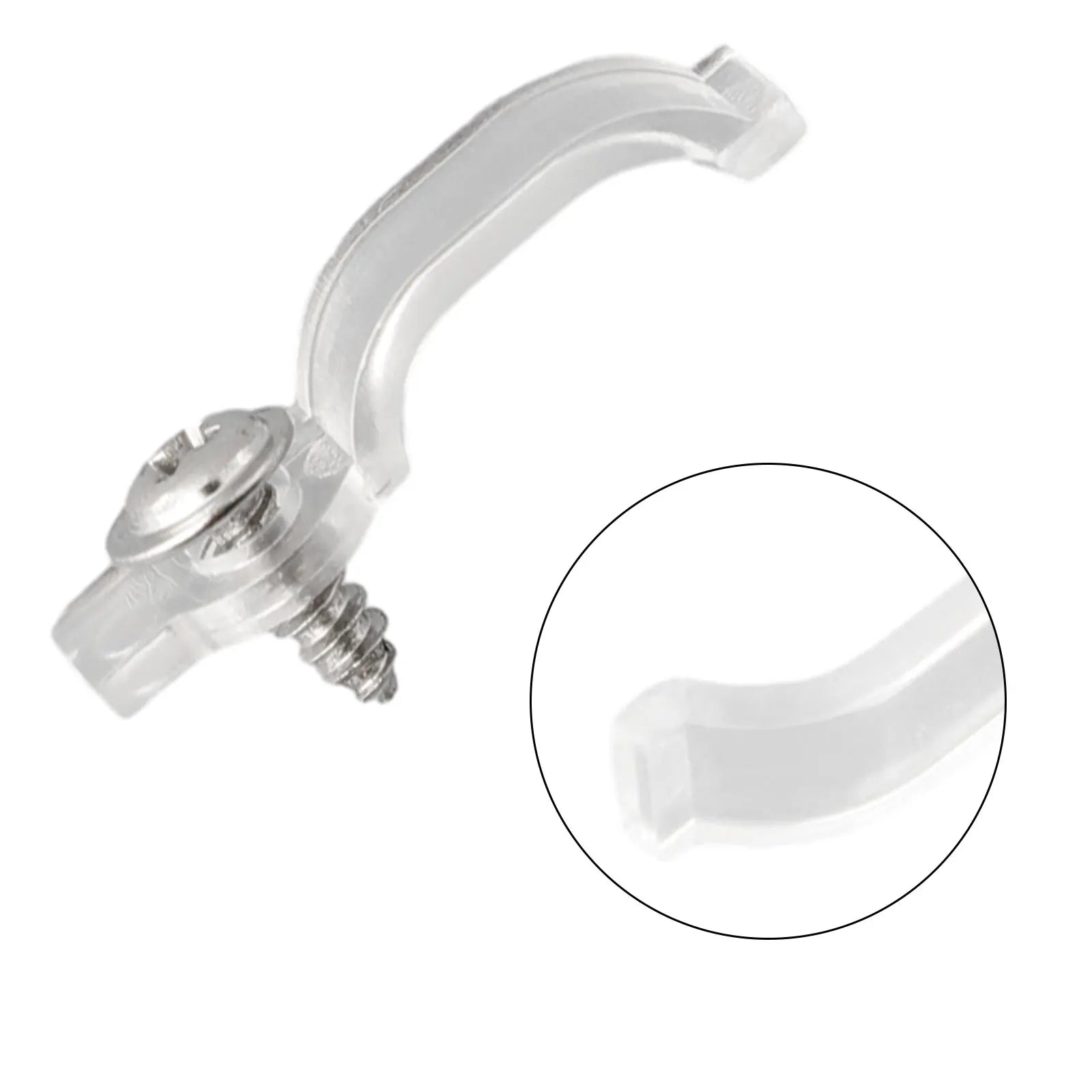 50/100pcs Mounting Brackets Clip Side Fixing Clips For 5050 LED Strip Light Bar With Screws Oasis Select