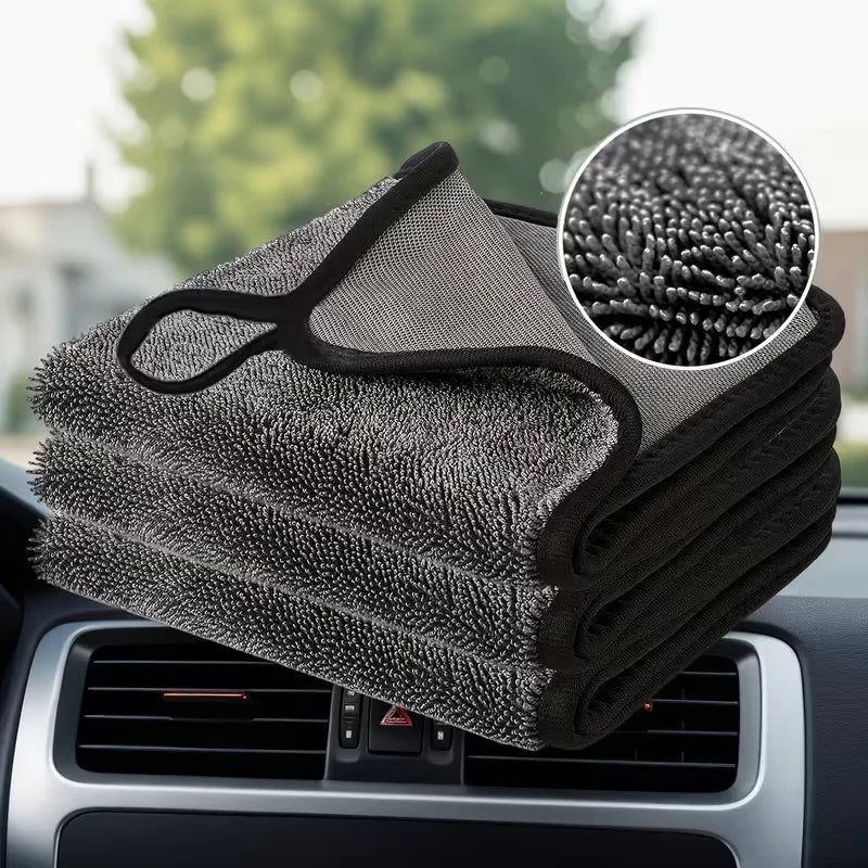 3PCS Ultra-fine Fiber Cloth, Super Absorbent, Car Drying Towel, Reusable Ultra-fine Fiber Towel, Soft Car Towel Oasis Select