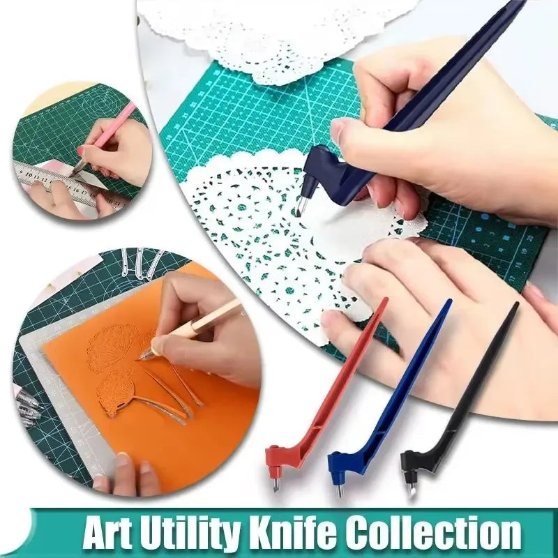 1/5/6Sets Craft Cutting Tools With 360 Degree Rotating Blade Paper-Cutter Art Carving Pen Tool Stainless Steel Cutter Knife Oasis Select