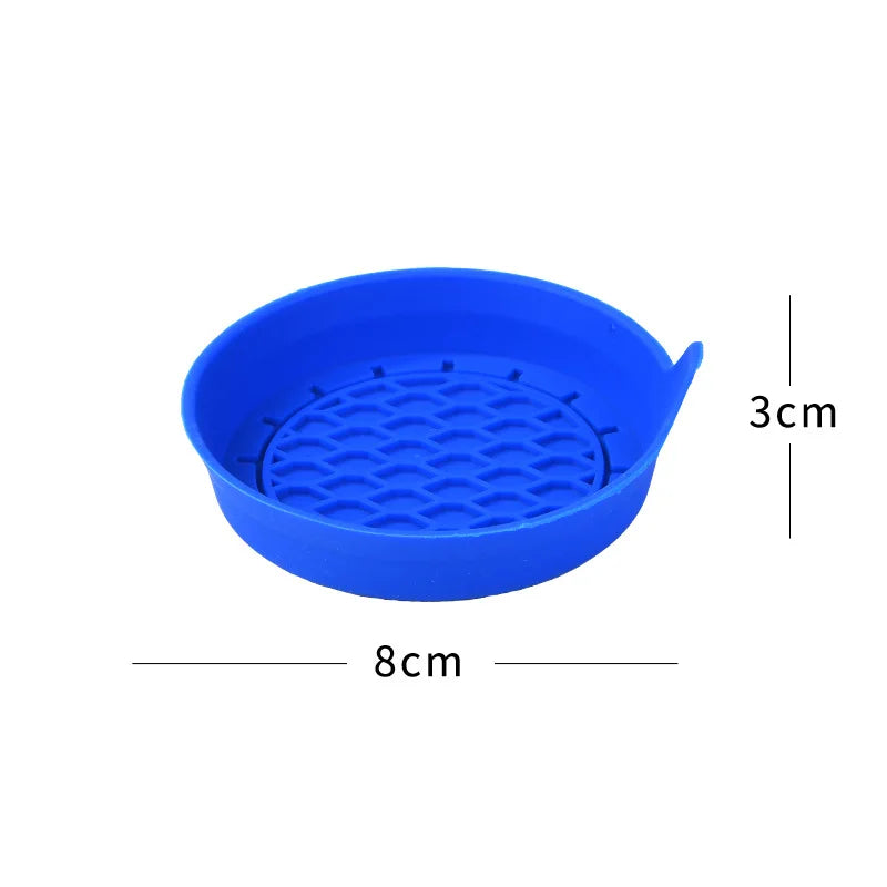 8cm Silicone Car Cup Holder Coaster – Anti-Slip Waterproof