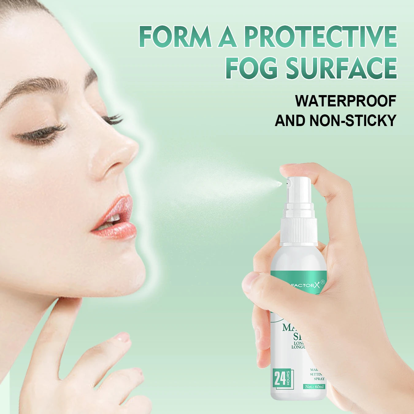 Waterproof Makeup Spray Face Set Lasting Award winning Makeup Spray Anti-smudge and Makeup Off Natural finish Oasis Select