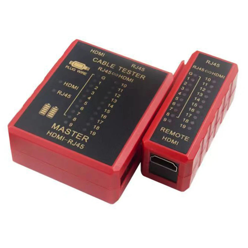 HDMI & RJ45 Network Cable Tester | POE Anti-Burn Protection