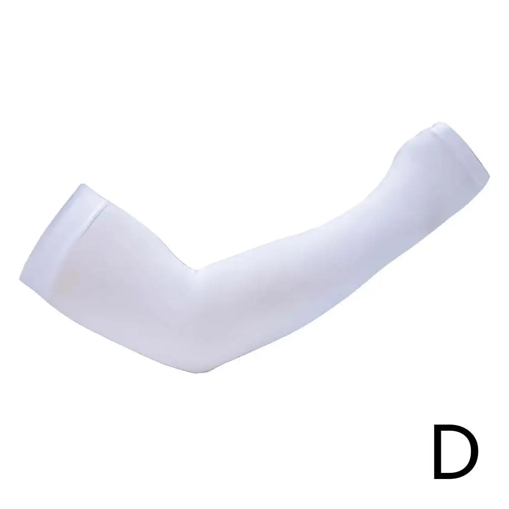 1 Pair Summer Sunscreen Sleeves Ice Silk Men's Plus Size Arm Protection UV Protection Gloves Arm Sleeves Quick Dry Arm Warmer Oasis Select D finger protect