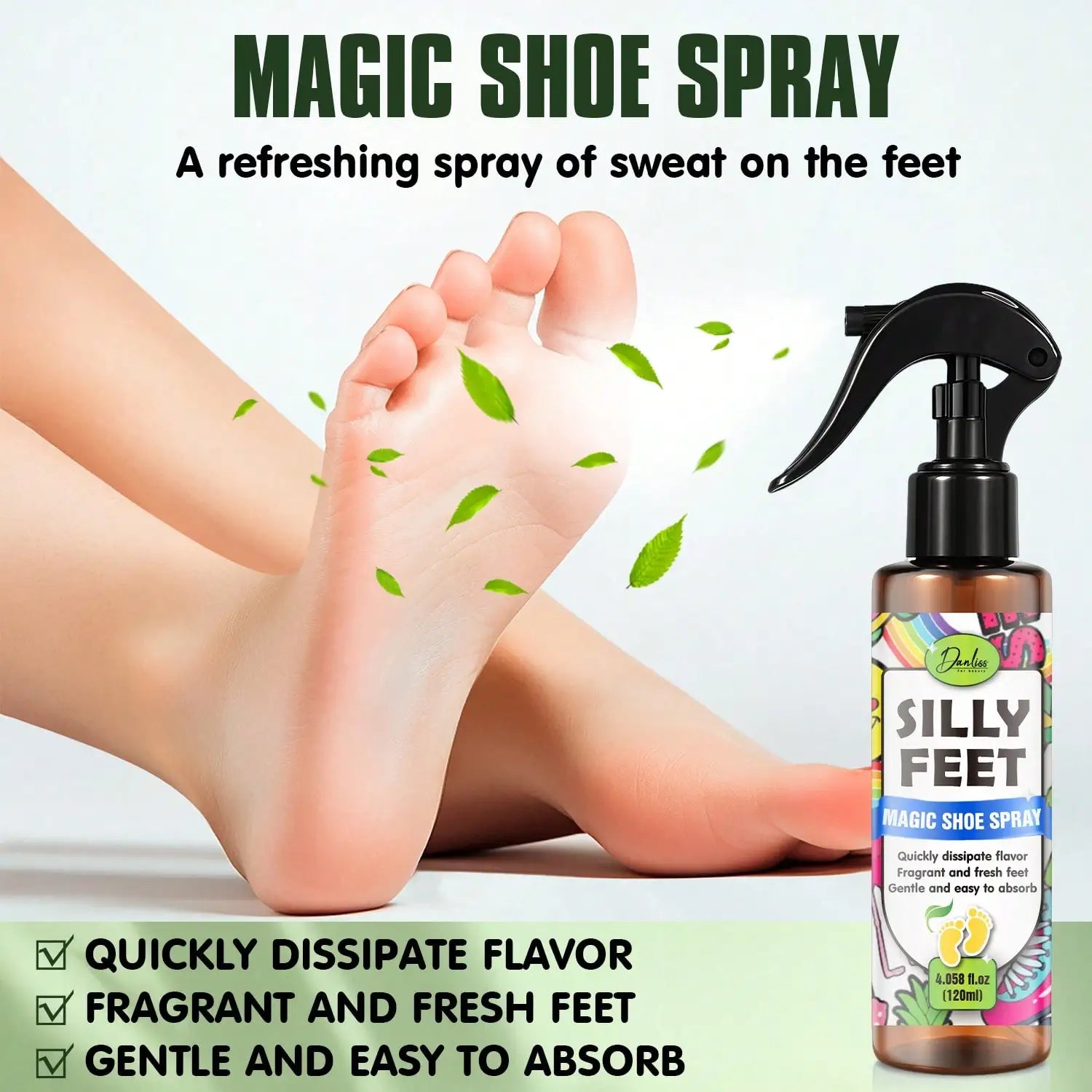 Foot & Shoe Deodorizer Spray – Natural Oils, Alcohol-Free Foot Deodorizer Spray Oasis Select