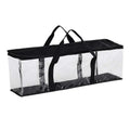 Large Clear Holds DVD CD Storage Holder Easy Zip Closure Carry Bag Organizer Oasis Select 38x15x21cm