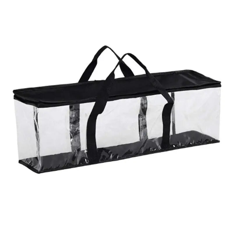 Large Clear Holds DVD CD Storage Holder Easy Zip Closure Carry Bag Organizer Oasis Select 38x15x21cm