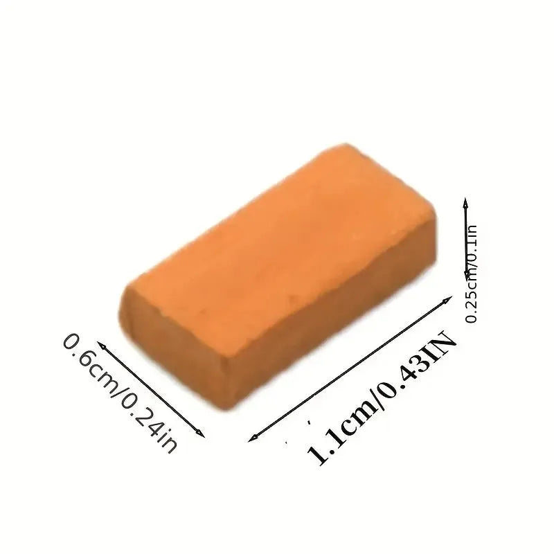 150/200 Pieces Mini Bricks For Landscaping Miniature Bricks Brick Wall Small Bricks For Dollhouse Garden Parts,1/35 Scale Oasis Select
