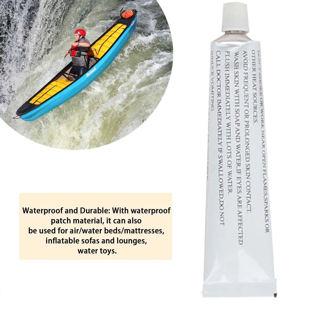 PVC Glue 30ml Inflatable Boat Tube Kayaking Repair Glue Sealants Leak Proof for Air Mattress Water Beds Tent Construction Oasis Select