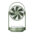 10000mAh Rechargeable Fan – LED Light, Remote, Table & Wall Mount