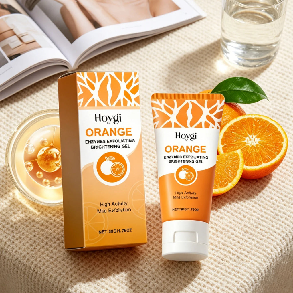 Hoygi Enzymes Exfoliating Brightening Gel Orange Oil Control Dead Skin Remove Unclog Pores Gentle Formula Facial Cleansing Gel Oasis Select