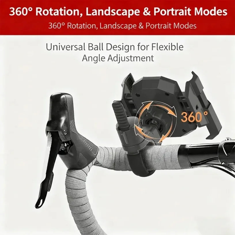 Universal Shockproof Phone Holder for Road Mountain Riding Bike for Bike Motorcycle Handlebar Bicycle Navigation Mount Bracket Oasis Select