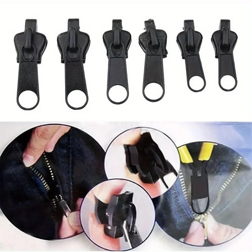 12/24/48pcs Quick Fix Zipper Slider Repair Tool, Reusable DIY Sewing Supplies for Clothes Bags Jackets Luggage Oasis Select